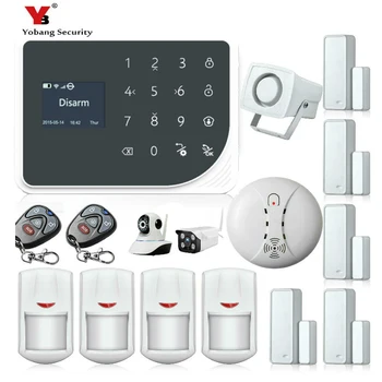 

Yobang Security WiFi GSM SMS Wireless Home Security Alarm System IOS Android APP Remote Control