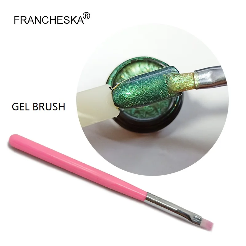 Francheska 5D эффект кошачьих глаз УФ-гель для ногтей замачивается 13 цветов магнитный гель для ногтей Nagels Лаки маникюрный лак Gellak - Цвет: Nail Brush