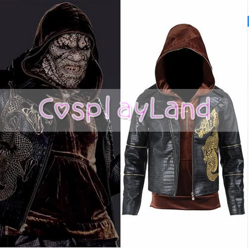 

Suicide Squad Killer Croc Whalen Jones Costume Halloween Party Cosplay Clothing for Men Movie Cos Jackets Funny Adult Coat