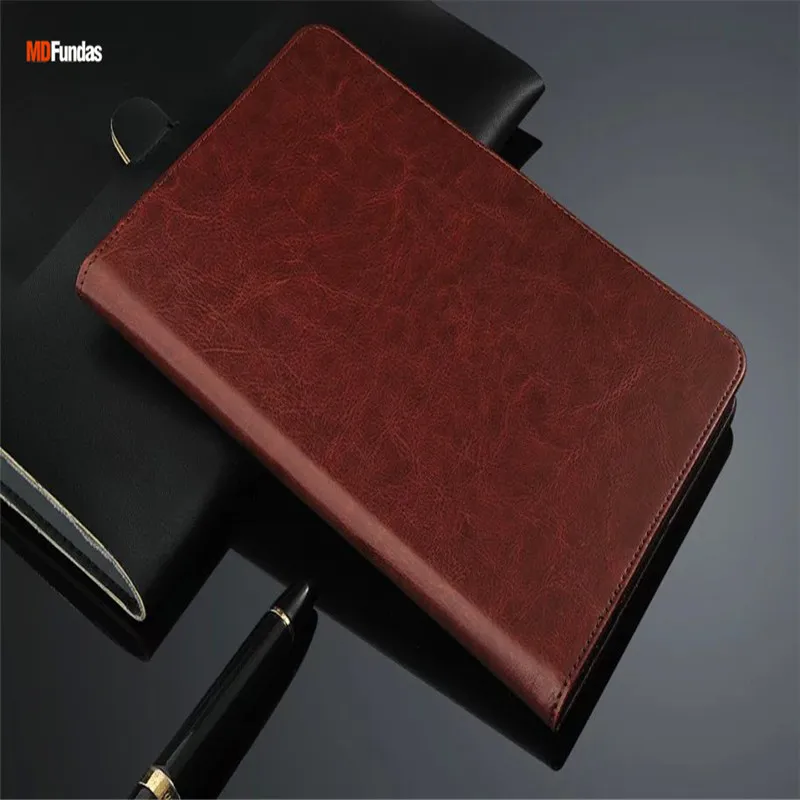 

MDFUNDAS Vintage Flip Leather Case Cover For Xiaomi Mi Pad 3 Case Luxuy Wallet Funda Shell For Mipad 3 Coque + Screen Protectors