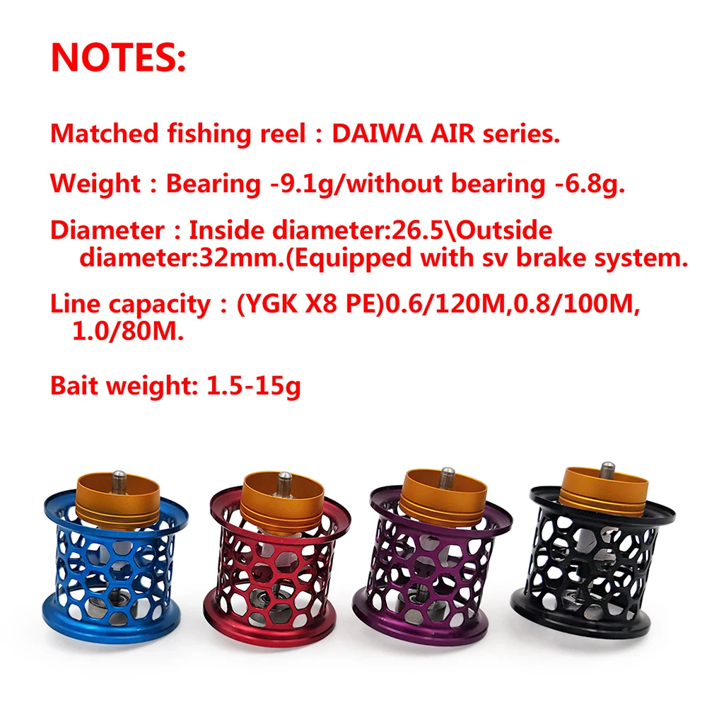 DIY для DAIWA AIR SERIES SV светильник LTD изготовленный на заказ сотовый светильник вес приманки Рыболовные катушки