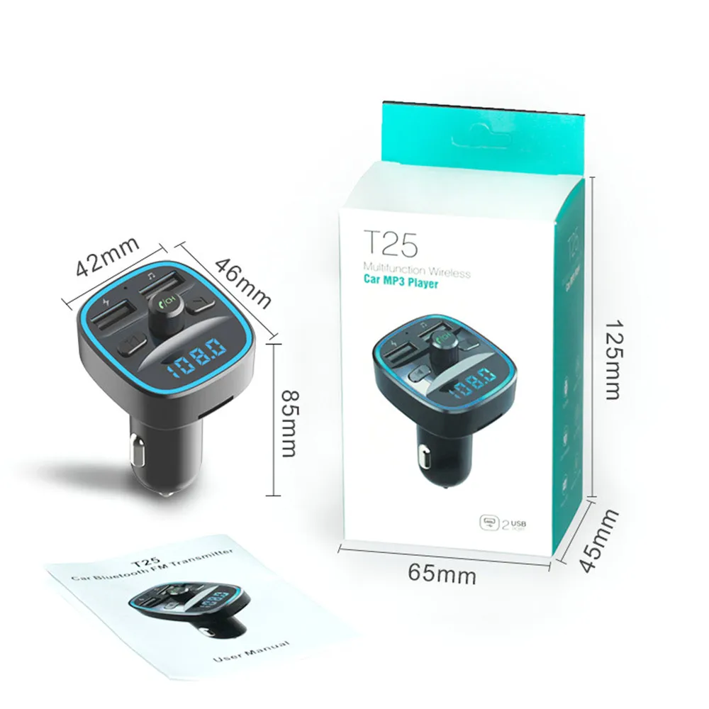 Новое поступление Quick Charge 3.1A двойной зарядное устройство USB Handsfree Car комплект MP3