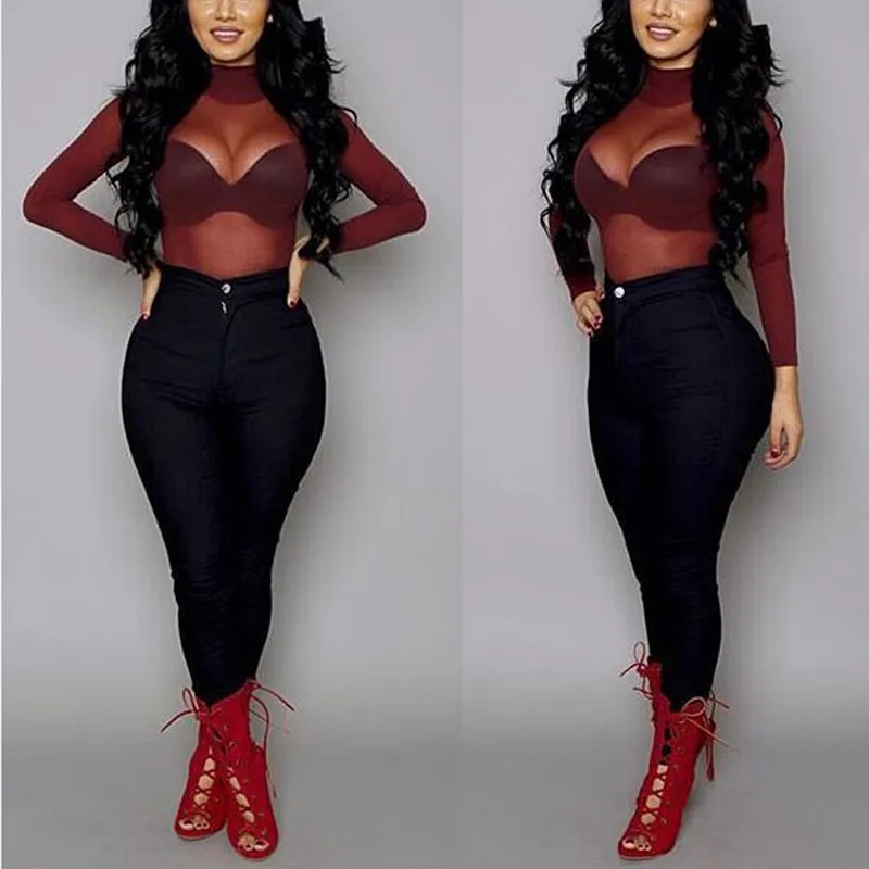 Блузка женская прозрачная с длинным рукавом|sheer blouse|women blousesblouses plus |