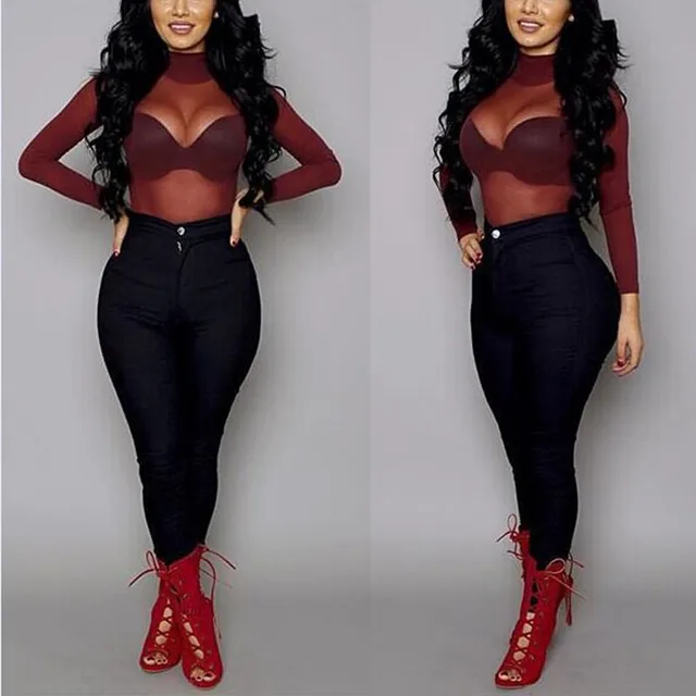 Neck Long Sleeve Sheer Blouse | Life 