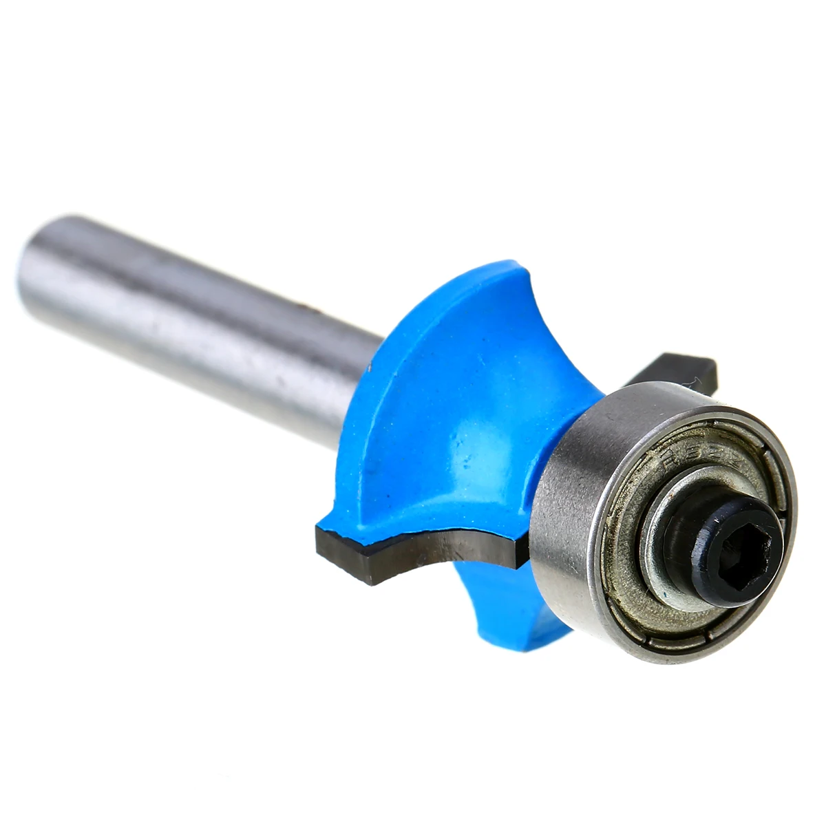 

1pc Blue Round Over Router Bit 3/8" Radius x 1/4" Shank Woodworking Milling Cutter For Power Tools