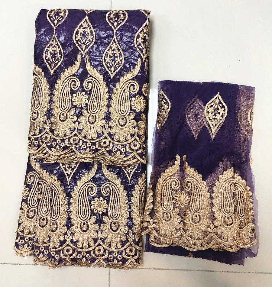 LIULANZHI фиолетовый Базен riche getzner 5 ярдов Хлопок Ткань стиль Лидер продаж 2 ярдов Сетка кружевная ткань для платья ML47B05