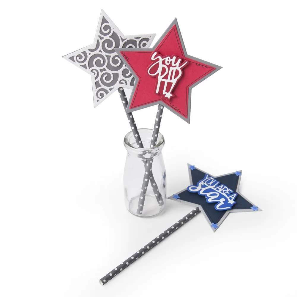 

You Did IT Star Metal Cutting Dies Stencil Scrapbook Album Embossing For Gift Card Making Handcrafts New Arrivals