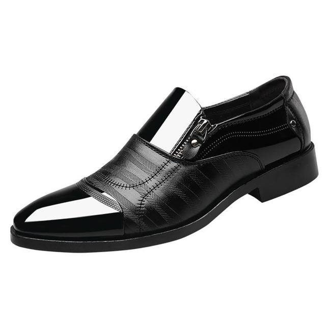 Brand New Luxury Men Shoes Patent Leather Shoes Dress Office Shoes Men Formal 2019 Business Leather Shoes Man