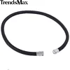 Classic Men's Women's Leather Choker Necklace Black Brown Braided Rope Chain Stainless Steel Clasp Wholesale Jewelry UNM09 ► Photo 3/6