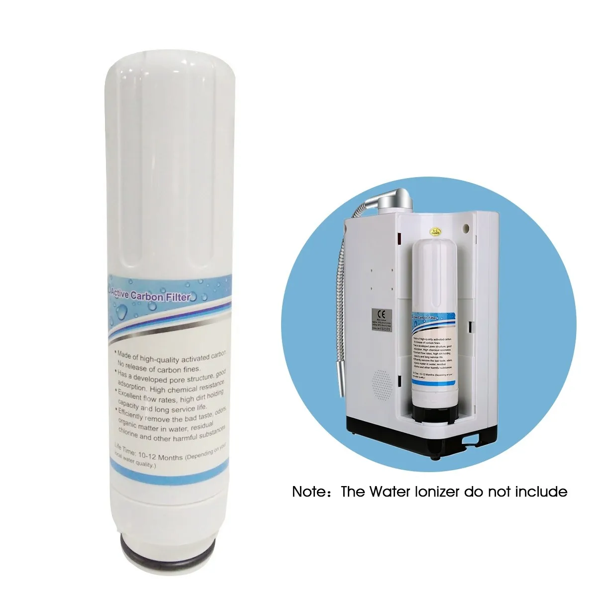 

Augienb Replacement Internal Active Carbon Filter For the Water Ionizer Only