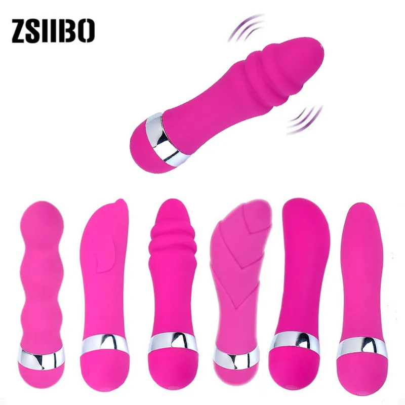 Vibrators for women Six Pink Vibrators Female Masturbator Stimulation of nipples vagina easy to carry erotic toys  for adult