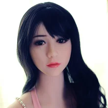 Top quality asian sex doll head for full silicone doll, real sex toy doll, oral sex products for men