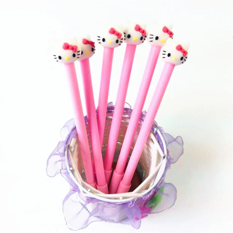 

1pcs/lot 3D 0.38mm Black Ink Cute Cat Soft Gel Black Gel Pen Neutral Pen Signature Pen Funny Gift For Students
