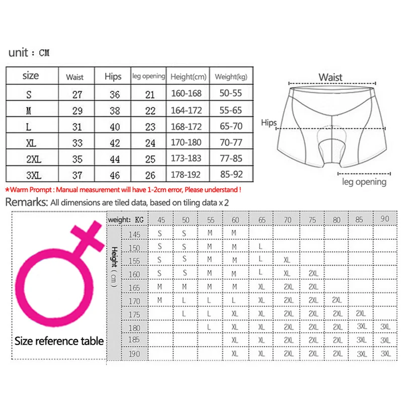 Cycling Underwear Women 3D Gel Padded Riding Shorts MTB Shockproof Bicycle Underpant