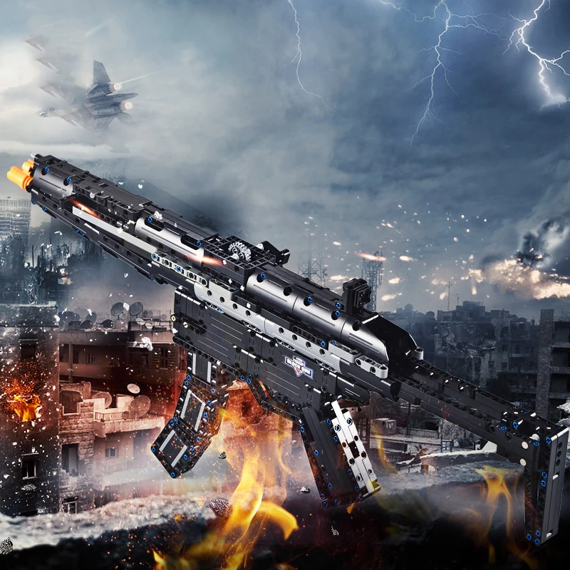 Can Shooting GUN Revolver Pistol Technic Call Military Duty Building Blocks Brick Weapon SWAT pubg ww2 Toys For Boys