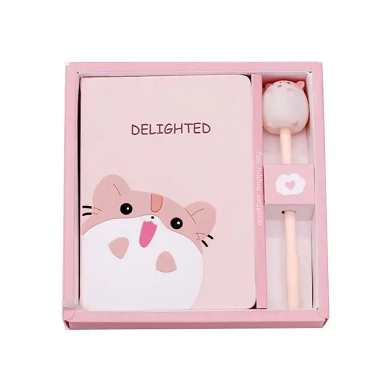 Kawaii mouse блокнот планировщик журнал ежедневник книга с ручкой набор канцелярские принадлежности Школьные принадлежности студенческий подарок - Цвет: D