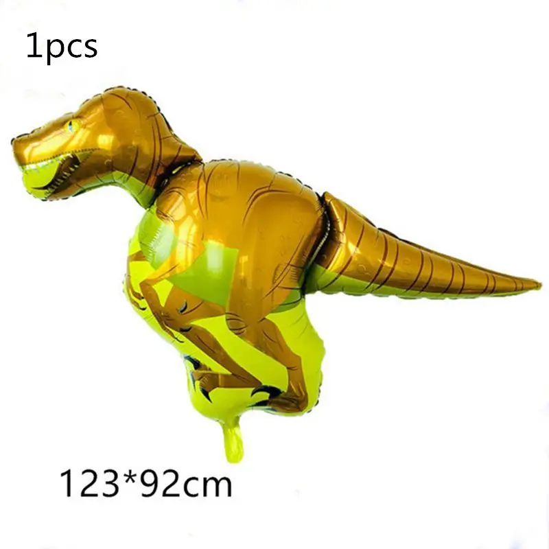 Balloons 1pcs 16 шт./компл. с рисунком динозавра из мультфильма для капкейка-Happy День рождения украшения Дети сувениры динозавр вечерние торт флаг детского дня рождения - Цвет: Balloons 1pcs