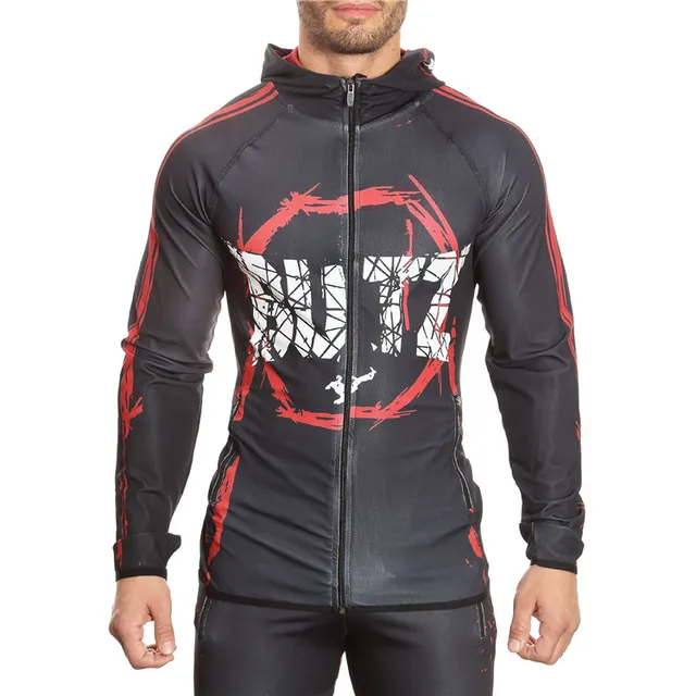 2017 Auumn Fitness Men Bodybuilding Hoodies Gyms Brand Clothing Men Hoody Zipper Casual