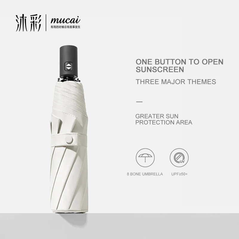 

Automatic Umbrella Rain Women Men Simple Sun Protection Umbrellas Windproof Anti UV Folding Umbrella Brand Parasol 8K Paraguas