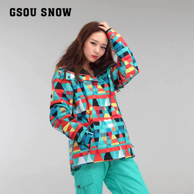 gsou Snow ski suit ski suit single board double board outdoor wind proof and waterproof ski clothes