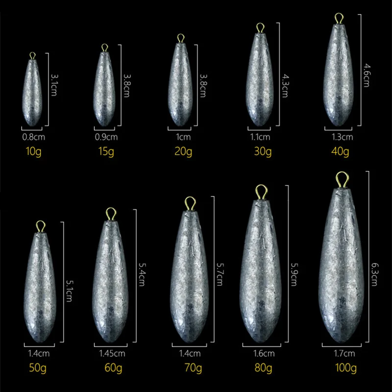 ten Lead Drops' size