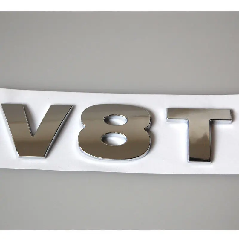 20x Abs V8t V8 T Car Emblem Badge Decal Sticker Fit For