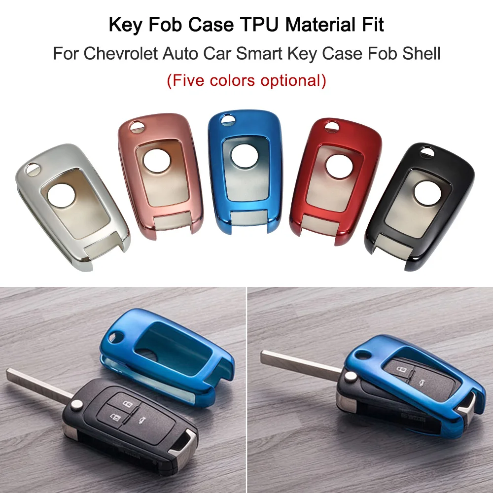 Key Fob Case TPU Material Auto Car Smart Key Case Fob Shell For