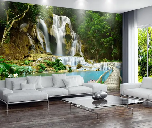 3d wandbilder wallpaper Wasserfall 3D landschaft wohnzimmer 3d wallpaperclassic wallpaper für wände Dekoration 3d wandbilder wallpaper Wasserfall 3D landschaft wohnzimmer 3d wallpaperclassic wallpaper für wände Dekoration