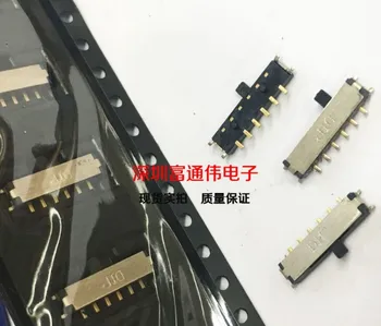 

Miniature Taiwan round DIP slip switch gold plated foot MSS14-V-T patch side unplug 4 gear 10 feet 11.3*2.6*1.45mm handle 1.5mm