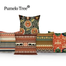 Индийская наволочка в стиле бохо, уличные подушки высокого качества, льняные геометрические наволочки, декоративные наволочки на заказ