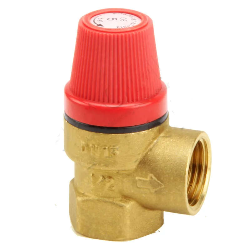 Латунь 2,5 до 8 бар предохранительный клапан для настенного котла водонагревателя предохранительный клапан контрольное значение с манометром DN15 G1/2 дюйма