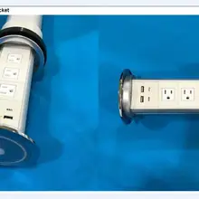 Моторизованный вынимающийся разъем с 3 переходник на американскую розетку 2 USB зарядное устройство белого цвета домашняя умная Автоматизация цифровая технология выхода