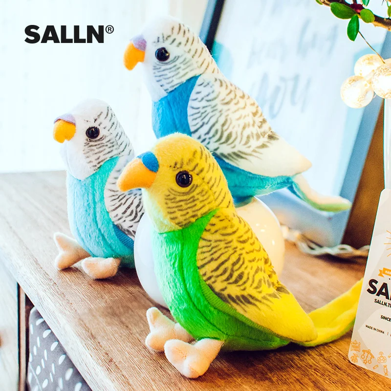Милая птица Budgerigar мягкая плюшевая игрушка милая детская кукла животного милый