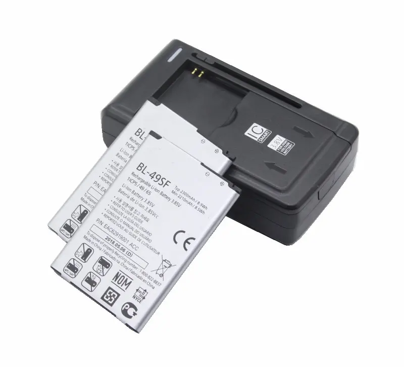 

2x 2300mAh BL-49SF Battery + Charger For LG G4 Beat G4C G4s G4 mini H515 H525N H731 H734 H735 H735L H735T H735TR H736 H736P