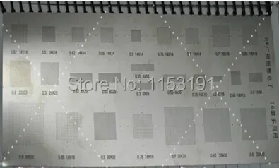 

2pcs/lot BGA Reball Stencils for Samsung 26 kinds of universal 0.2 0.3 0.5 0.62 0.65 0.7 0.75 0.85