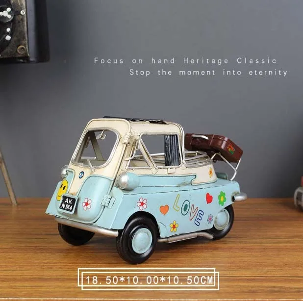 1:1 ISETTA 300 Ретро металлическая модель автомобиля 1958 Милая Классическая машина 100%