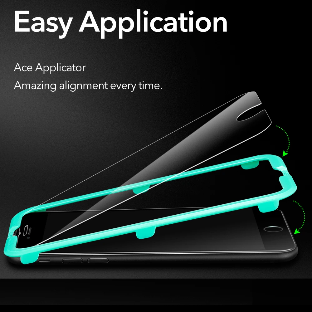 ESR Screen Protector for iPhone 7 Tempered Glass 9H Protector Film for iPhone 5 5S 6 6S 7 8 Plus for iPhone X Screen Protector ESR Screen Protector for iPhone 7 Tempered Glass 9H Protector Film for iPhone 5 5S 6 6S 7 8 Plus for iPhone X Screen Protector