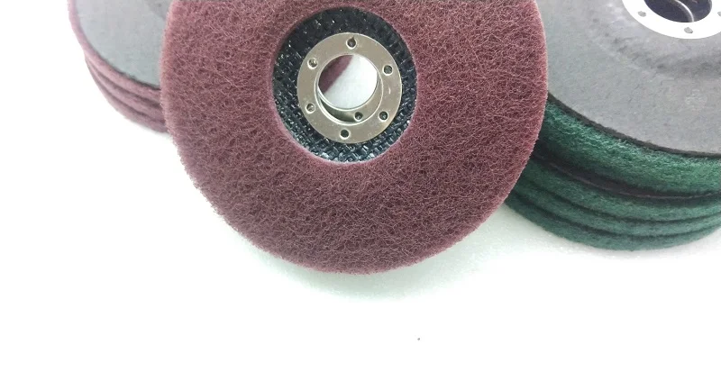 10 шт. 125*22 мм нетканый шлифовальный Полировочный диск угловая шлифовальная машина инструменты " нейлоновый шлифовальный круг металлическая отделка