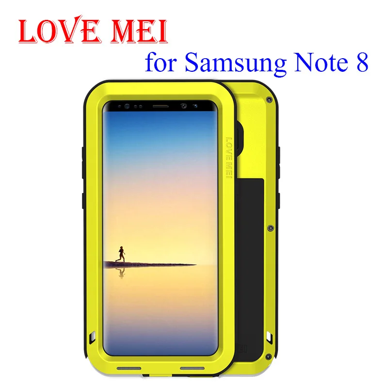 

LOVEMEI Powerful For Samsung Galaxy Note 8 LOVE MEI Extreme Powerful life Waterproof Dropproof Metal Case For Samsung Note 8