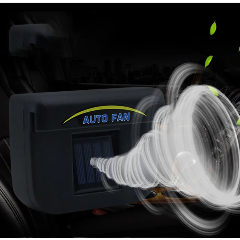 Апгрейд АБС автоматический вентилятор солнечной энергии автомобиля оконный вентилятор Прохладный Солнечный вытяжной вентилятор с резиновой зачистки автомобиля аксессуары
