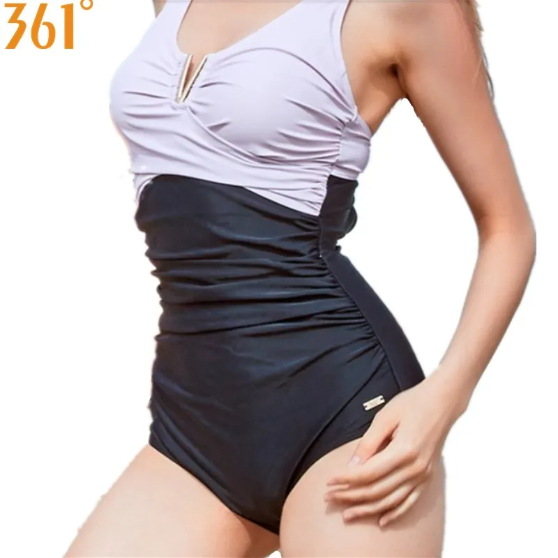 

361 Swimming Suit for Women One Piece Swimwear 2018 Swimsuit Women Patchwork Monokini Woman Bathing Suits Ladies Bathers M-2XL