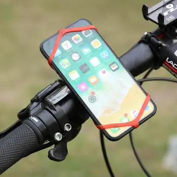 

1/2 Pcs/bag Silicone Mountain Bike Phone Bracket Fixed Strap Cycling safety strap protective bike cell phone bracket strap