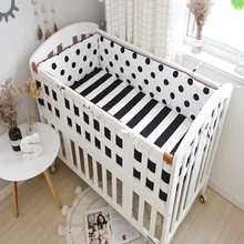 5 шт./компл. детский набор постельных принадлежностей мультяшный Колыбель для новорожденных бамперное постельное белье детская кроватка гладкая простынь детский протектор набор постельных принадлежностей для малышей