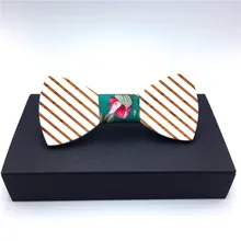 Рождественский подарок мужской костюм деревянный галстук-бабочка для жениха Свадебная вечеринка Мужская официальная одежда деловой галстук-бабочка аксессуары для одежды
