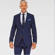 men prom suits blue groom tuxedo for wedding formal wear summer suit 2017 custom made suit