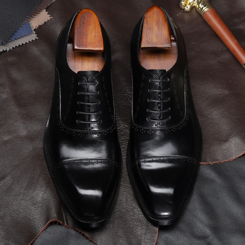 Мужская официальная обувь; Кожаные Туфли-оксфорды для мужчин; свадебные Мужские броги; офисная обувь; мужская обувь на шнуровке; zapatos de hombre