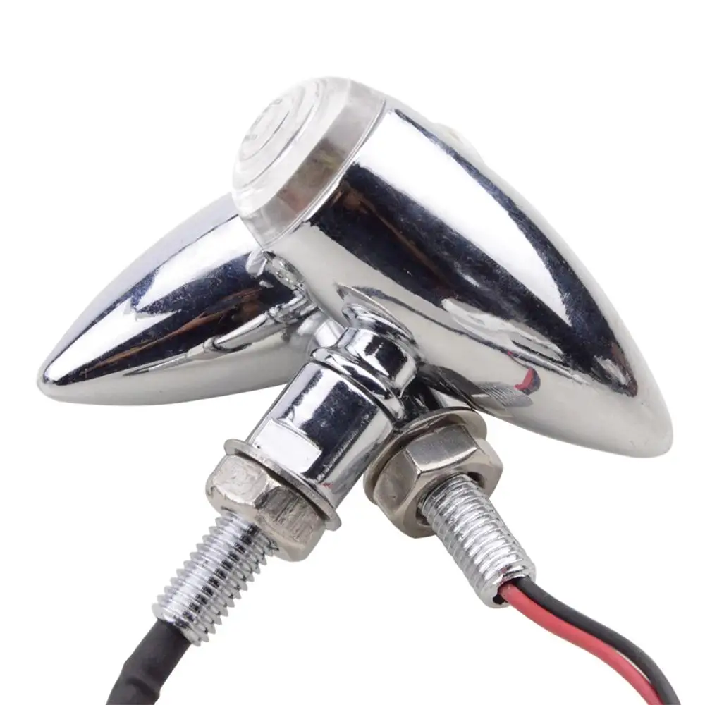 

GOOFIT Universal Bicycle/Plastic Chrome  LED Turn Signal Light Indicator for Motorcycle Scooter ATV J065-809