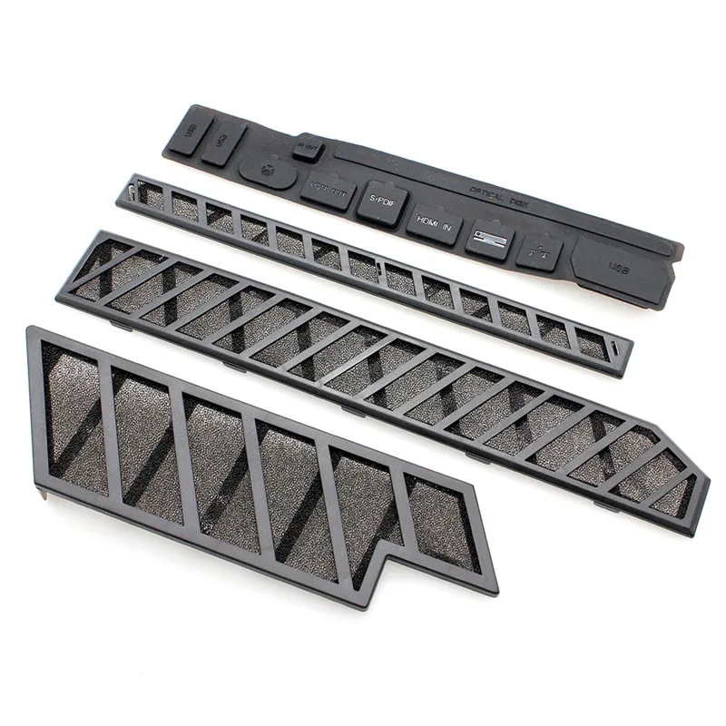 Venta caliente DIY a prueba de polvo piel pegatina funda cubierta malla filtro Kit para Xbox una consola Host