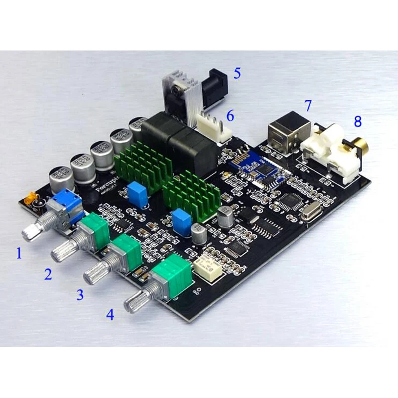 TPA3116D2 Bluetooth 5.0 Digital Power Amplifier Qcc3003 100W*2 2.0 stereo Audio Amplifier PCM5102A Subwoofer With Sound Card TPA3116D2 Bluetooth 5.0 Digital Power Amplifier Qcc3003 100W*2 2.0 stereo Audio Amplifier PCM5102A Subwoofer With Sound Card