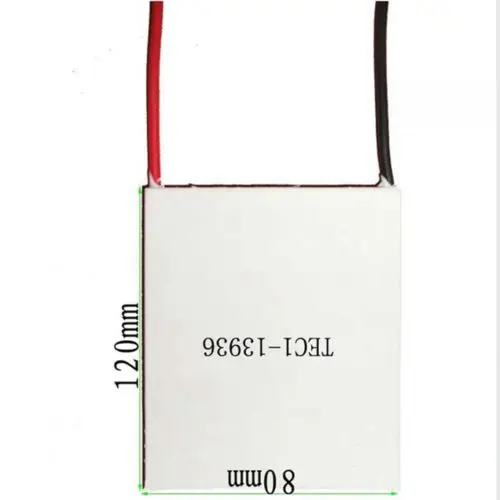 80x120x4.6mm 36A 17V 339.7W TEC1-13936 Thermoelectric Cooler Peltier Heatsink